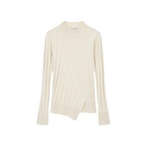 STELLA MCCARTNEY 스텔라 매카트니 슬릿 와이드 립 니트 탑 - 크림