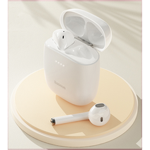 Baseus 블루투스 이어폰 W04. W04 PRO, 화이트