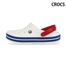 [크록스(CROCS)] 크록스 크록밴드 클로그 성인 샌들 화이트 11016-11I