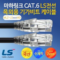 UBF169571마하링크 CAT.6 LS전선 옥외용 20M 수제작 기가 랜케이블 MLZ LS020MD