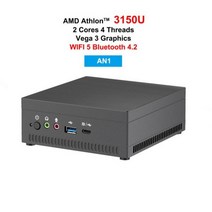 미니pc AMD-라이젠 R5 3750H R7 2700U 미니 PC 베가 10 그래픽 포함 4K UHD Nvme SSD 데스크탑 게임용 컴, 02 16G RAM 512 SSD_01 미국, 01 AN1 Athlon 3150U