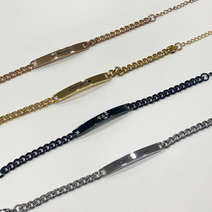 허브더스틸 1+1 이니셜 써지컬스틸 각인 커플팔찌 기념일선물 발렌타인데이 특별한선물 팔찌선물 미아방지