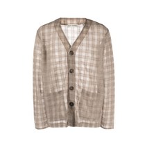 [당일발송] 아워레가시 그레이 디스인테그레이션 체크 가디건 M2236CG