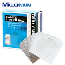 공CD DVD 화이트 종이케이스 300장 CD케이스 CD보관함, 단일속성