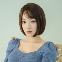 단골탑 여성 통가발 보니 컷 여성가발, 1개, 밀크브라운M