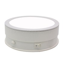 15/20cm 전기 턴테이블 디스플레이 스탠드 회전 시계 팔찌 쥬얼리 홀더 소품, 02 15cm White