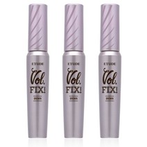 에뛰드하우스 래쉬 펌 볼륨 픽스 마스카라 NEW (8g), 브라운, 3개