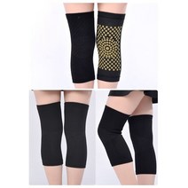 임산부 다리마사지기 사지압박순환장치 주열기 1 쌍 자체 가열 쑥 무릎 패드 무릎 보호대, 1쌍-검정