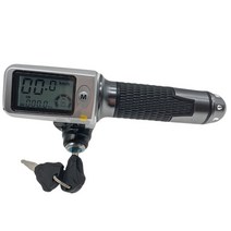 자동차 컨버터 인버터 속도계주행 거리계 스로틀 LCDdisplay36v48v60v 잠금크루즈 배터리 표시기 전기 스쿠터 자전거 MTB 세발 DIY 부품, 1.with key