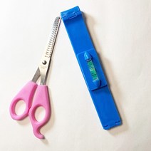 헤어테일 앞머리 눈금자 전문 DIY 홈 트리머 스타일링 클립 미용 헤어컷 헤어 커팅 도구 액세서리 키트 2 개, [03] blue set