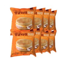 맛있는 한맥 PC방 아침 잉글리쉬 머핀 햄버거8봉, 8개