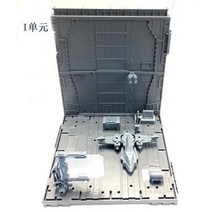 호환 중국 건담 부품 cg 자유롭게 결합된 격납고 도메인 베이스 시나리오 빌딩 메카니컬 체인 베이스 액션 피규어 모델, i