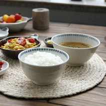 이로도리 엠보토쿠사 일본 공기와 대접 (4color), 엠보토쿠사 대접 [브라운]