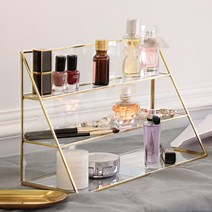 윈프라이스 골드 인테리어 화장대 정리함, 삼각2단, 1개