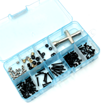 RC FMS 1/24 Xiaoqi FCX24 자동차 부품 업그레이드 및 수리 도구 상자 나사 타이어 렌치 슬리브 등, 01 파란