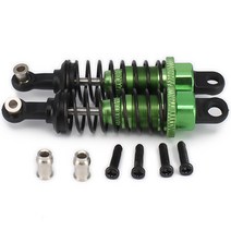 2 PC를 오일 조정 65mm의 충격 흡수 댐퍼에 대한 Rc를 자동차 1/18 WLtoys A959 A969 A979 K929 HPI Hsp에 트랙 사스 Losi 타미야 녹색, 하나, 보여진 바와 같이