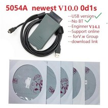 5054A USB V11 무료 엔진E V141 forVWAudi Sk0da 자동차 진단 GEKO 온라인 0d1s 설치 비디오 테스터, Set of 5054A