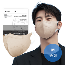 시노텍스 ePTFE 완벽한 숨쉬기편한 프리미엄 마스크 컬러 골라담기 10매, 10개, 베이지중형, 1개입