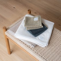 오가닉 호텔수건 베이비샤워 수건세트(핸드4+배스2pcs 5컬러 가능), 무염색 코튼 4pcs, 올리브 카키 2pcs