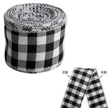 선물상자 리본 포장박스 인쇄 삼베 트리 화환 격자 활 와이어 가장자리, 26.25 Grid width 1cm - width 6