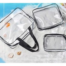 다용도 투명 PVC 비치 방수 파우치 3종세트