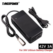 전동킥보드 충전기 36V 리튬 배터리에 대 한 42V 3A 전기 스쿠터 배터리 3 핀 XLR 소켓커넥터와 자전거, 유럽 연합