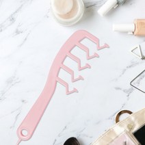 정수리 머리 풍성 뿌리 Z 가르마 빗 브러시 헤어 브러쉬 볼륨 미용실 셀프 펌, 핑크