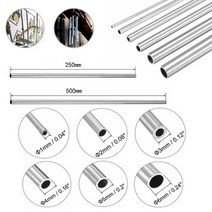 110pcs 스테인레스 스틸 튜브 길이 250500mm 304 모세관 1mm2mm3mm4mm5mm6mm8mm10mm12mm, 10x8x500mm 1pcs