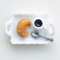 미니바움 미니어쳐 모형 아메리카노 커피와 빵, 혼합