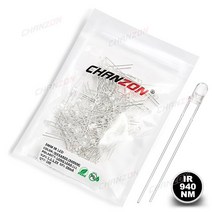 IR LED 발광 다이오드 적외선 송신기 포토트랜지스터 포토다이오드 보이지 않는 DIY PCB 850nm 940nm 이미, 02 IR 940nm Emitter