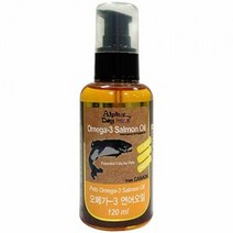 알파독 오메가 3 연어오일 120ml 강아지 영양제