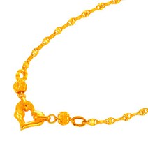 [골드바닷컴]순금체인목걸이(GCNpol3420 18.75g+18K장식)