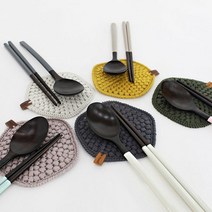 천연 옻칠수저세트 나무숟가락+젓가락 대추나무수저 목기투톤, 선택03-그레이숯