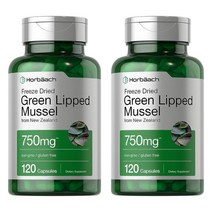 호바흐 뉴질랜드 초록입홍합 초록잎홍합 750mg 120캡슐 2개