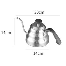 모카포트 인덕션 동주전자 핸드드립 스테인레스 바리스타 1l 스틸 커피 주전자 with, 1.0 l 온도계 없음