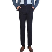 [필골드] 남자 모직 체크 노턱정장바지 슬랙스 k716nk717