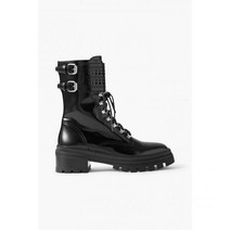 ALAÏA 알라이아 Laser-cut glossed-가죽 컴뱃 부츠101178