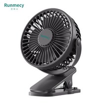 런메시 Runmecy 무선 선풍기 휴대용 선풍기 미니 선풍기 탁상용 선풍기, 블랙