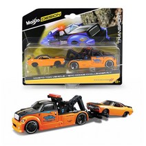 자전거트레일러 1:64 디자인 팀 홀러 1955 쉐보레 노매드 자동차 트레일러 1971 베가 모델 컬렉션 선물 장, 12 1970 Dodge