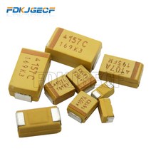 10pcs A B C D 유형 SMD 탄탈륨 커패시터 476 106 6.3V 10V 16V 25V 35V 0.33/0.47/2.2/3.3/10/22/33/47/100/SMD 150, [18] A 35V 100NF 104, 18 A 35V 100NF 104
