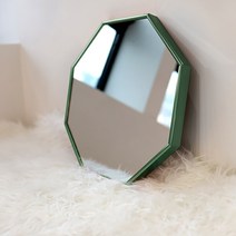 [브래그디자인] 350x350 팔각 거울 (딥그린), 딥그린