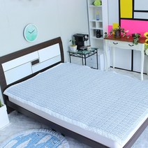 주앤나베딩 시어서커여름패드 패드, 블루