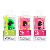 [ 3개 묶음 ] LED 골프티꽃이 스프링 골프롱티 색상 랜덤