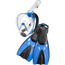 Cressi 바론 & 통가 투명/블루 S/M-S/M, S/M-S/M US Man 4.5/8.5 US La