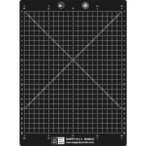 행복한다이세상 PVC 셀프힐링 A4 검정 커팅매트 30 x 22cm