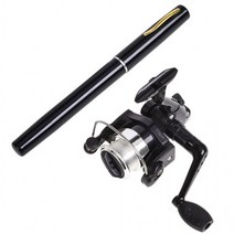 소보로샵 포켓낚시대 볼펜 바다낚시대 다용도 다번다 간편 낚시대 민물낚시대 릴 휴대용, 색상램덤발송