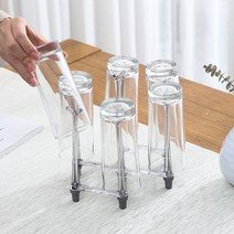 트레이드미 접이식 컵건조대, 그레이 블랙, 1개