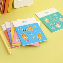 [문구조아] 카카오프렌즈 해피모먼트 A6 노트 세트 라이언, 2개