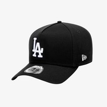 [AK PLAZA] [뉴에라][공용]K프레임 MLB LA 다저스 베이직 화이트 온 블랙 볼캡 (12836230)