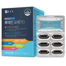 루테인 오메가3 눈건강 혈행개선 중년 장년 청소년 수험생 영양제, 종근당 루테인 오메가3 30캡슐 1개월, 1통